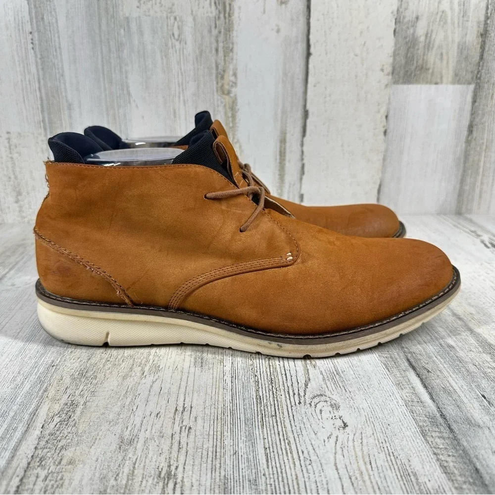Kenneth Cole Reaction Casino Chukka Tan Suede Casual‎ Ankle Boots #1168